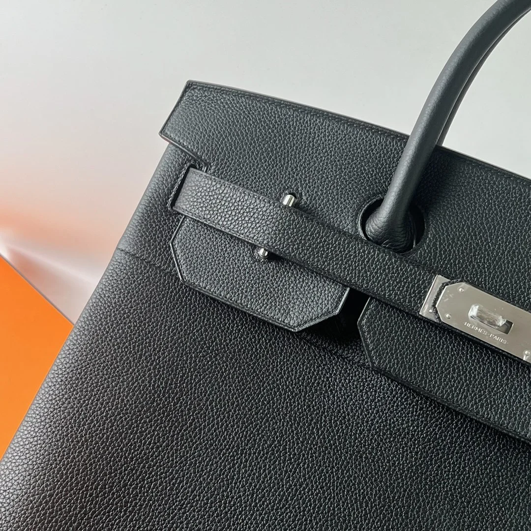 HERMES Top Handle Bags Black-Silver B65010063235 - Image 2