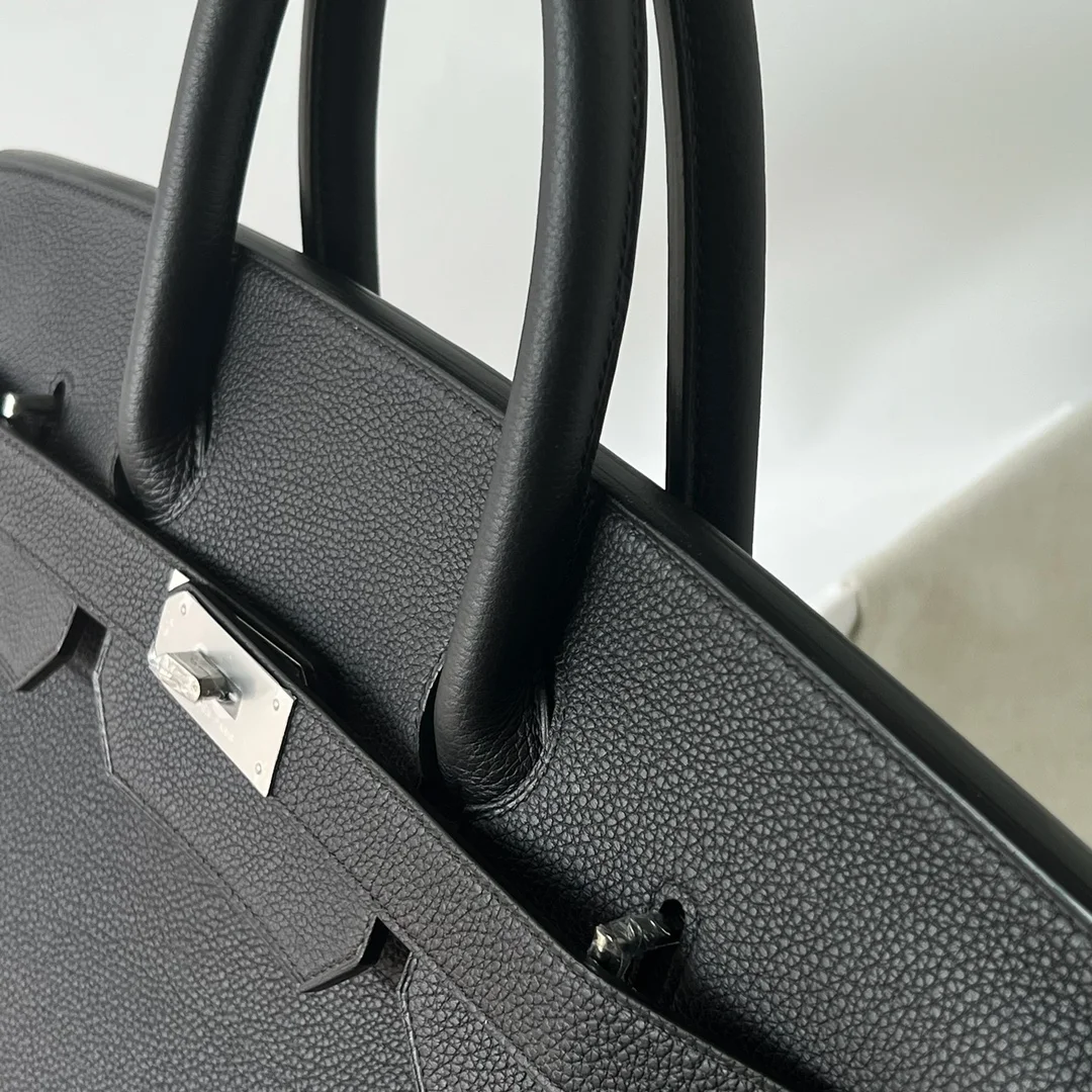 HERMES Top Handle Bags Black-Silver B65010063235 - Image 3