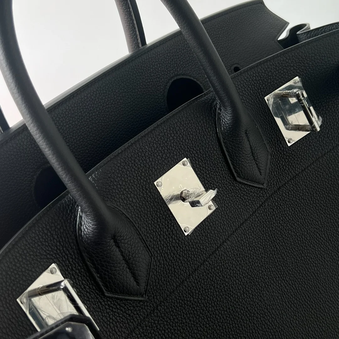 HERMES Top Handle Bags Black-Silver B65010063235 - Image 8