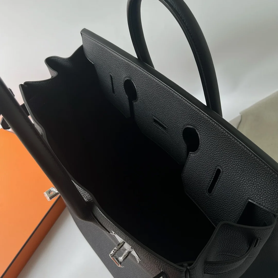HERMES Top Handle Bags Black-Silver B65010063235 - Image 9