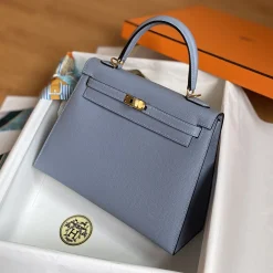 Alternative view of HERMES Top Handle Bags Blue-Gold A05010060884