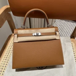 HERMES Top Handle Bags Brown-Beige A05010060150