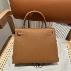 Alternative view of HERMES Top Handle Bags Brown-Beige A05010060150
