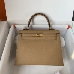 HERMES Top Handle Bags Brown-Gold A05010060063