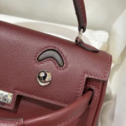 Alternative view of HERMES Top Handle Bags Burgundy A35010063372