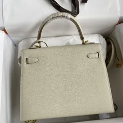 Alternative view of HERMES Top Handle Bags Epsom Leather Beige-Gold 25CM A05010060321