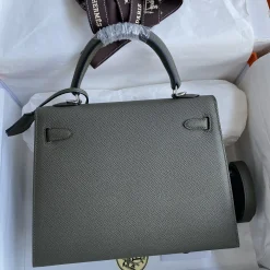 Alternative view of HERMES Top Handle Bags Epsom Leather Green-Silver 25CM A05010060430