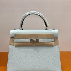 Alternative view of HERMES Top Handle Bags Epsom Leather Green-Silver A05010060030