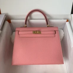 Alternative view of HERMES Top Handle Bags Epsom Leather Pink-Gold A05010061039