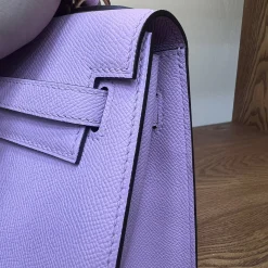 Alternative view of HERMES Top Handle Bags Epsom Leather Purple-Black 25_28 A05010060669