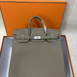 HERMES Top Handle Bags Gray-Silver B75010060013
