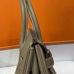 Alternative view of HERMES Top Handle Bags Gray-Silver B75010060013