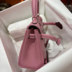 Alternative view of HERMES Top Handle Bags Pink-Brown A35010063382