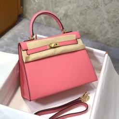 Alternative view of HERMES Top Handle Bags Pink-Gold 25X28CM A05010060773