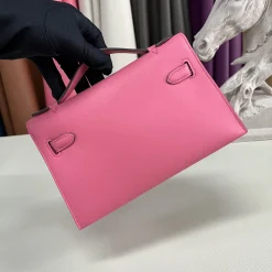 Alternative view of HERMES Top Handle Bags Pink-Gold G5010061083
