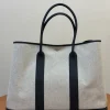HERMES Totes Bags Beige-Black 49X36X25.3CM B30010062625