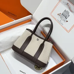 HERMES Totes Bags Beige-Brown G6010063052