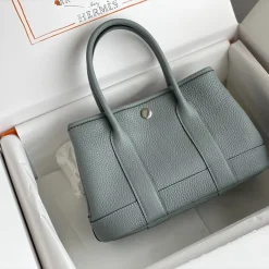Alternative view of HERMES Totes Bags Blue-Silver 23X16X10CM H2010062935