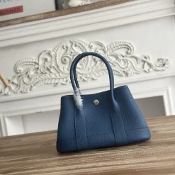 HERMES Totes Bags Blue-Silver H8010062740
