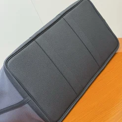 Alternative view of HERMES Totes Bags Canvas and Leather Grey-Black 49X36X25.3CM B30010062615