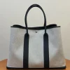 HERMES Totes Bags Grey-Black 49X36X25.3CM B30010062628