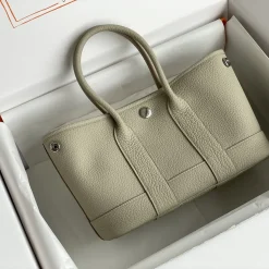 HERMES Totes Bags Togo Leather Beige 23X16X10CM H2010062912