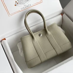 Alternative view of HERMES Totes Bags Togo Leather Beige 23X16X10CM H2010062912