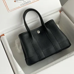 Alternative view of HERMES Totes Bags Togo Leather Black 23X16X10CM H2010062910