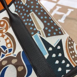 Alternative view of HERMES Totes Bags White-Brown-Black-Blue A00010062498