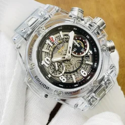 HUBLOT Big Bang Automatic 1184990 (Black-Silver Dial) 44mm B35010070415