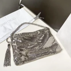 Alternative view of JIMMY CHOO Clutches Bags Copper Silver 24X20X3.5CM H5010066589