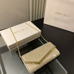 JIMMY CHOO Clutches Bags Gold 22X12X3CM G2010066440