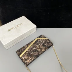 Alternative view of JIMMY CHOO Clutches Bags Lace Black-Gold 22X12X3CM G3010066436