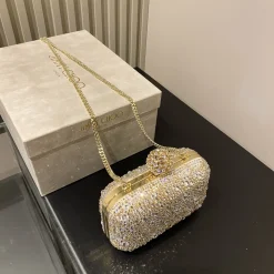 Alternative view of JIMMY CHOO Clutches Bags Silk Satin Gold-Silver 12X10X5CM G5010066468