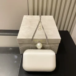 Alternative view of JIMMY CHOO Clutches Bags White-Pearl 12X10X5CM G0010066476