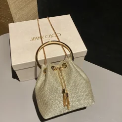Alternative view of JIMMY CHOO Top Handle Bags Gold-Silver 16X16X9CM G8010066567