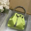 JIMMY CHOO Top Handle Bags Green-Silver 16X15X9.5CM I0010066498