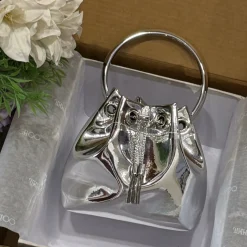 JIMMY CHOO Top Handle Bags Silver 16X15X9.5CM G8010066481