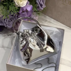 Alternative view of JIMMY CHOO Top Handle Bags Silver 16X15X9.5CM G8010066481