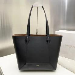 JIMMY CHOO Totes Bags Calf Leather Black-Brown 30X28X14CM A03010066584