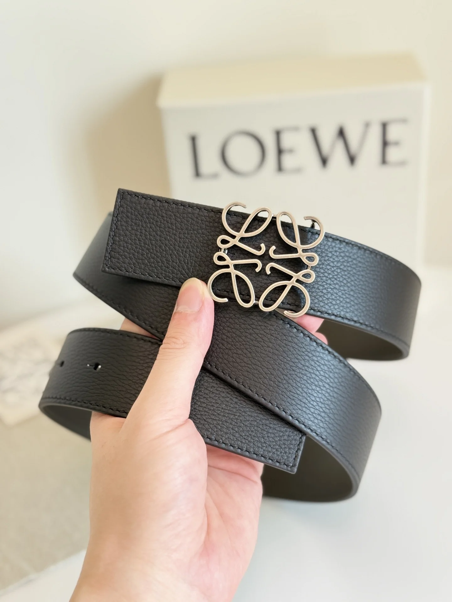 LOEWE Belts Black-Silver A6010050160 - Image 2