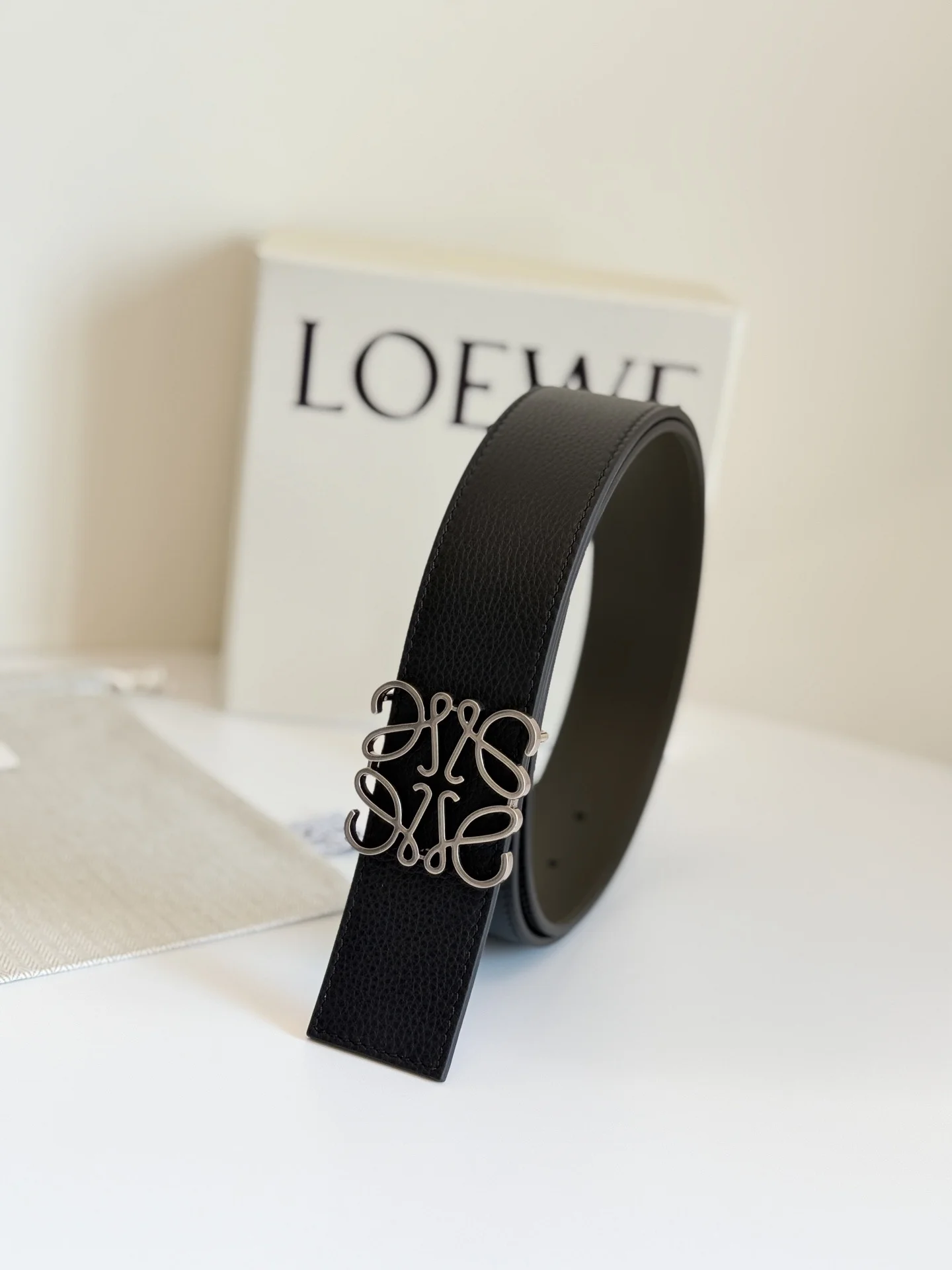 LOEWE Belts Black-Silver A6010050160 - Image 3