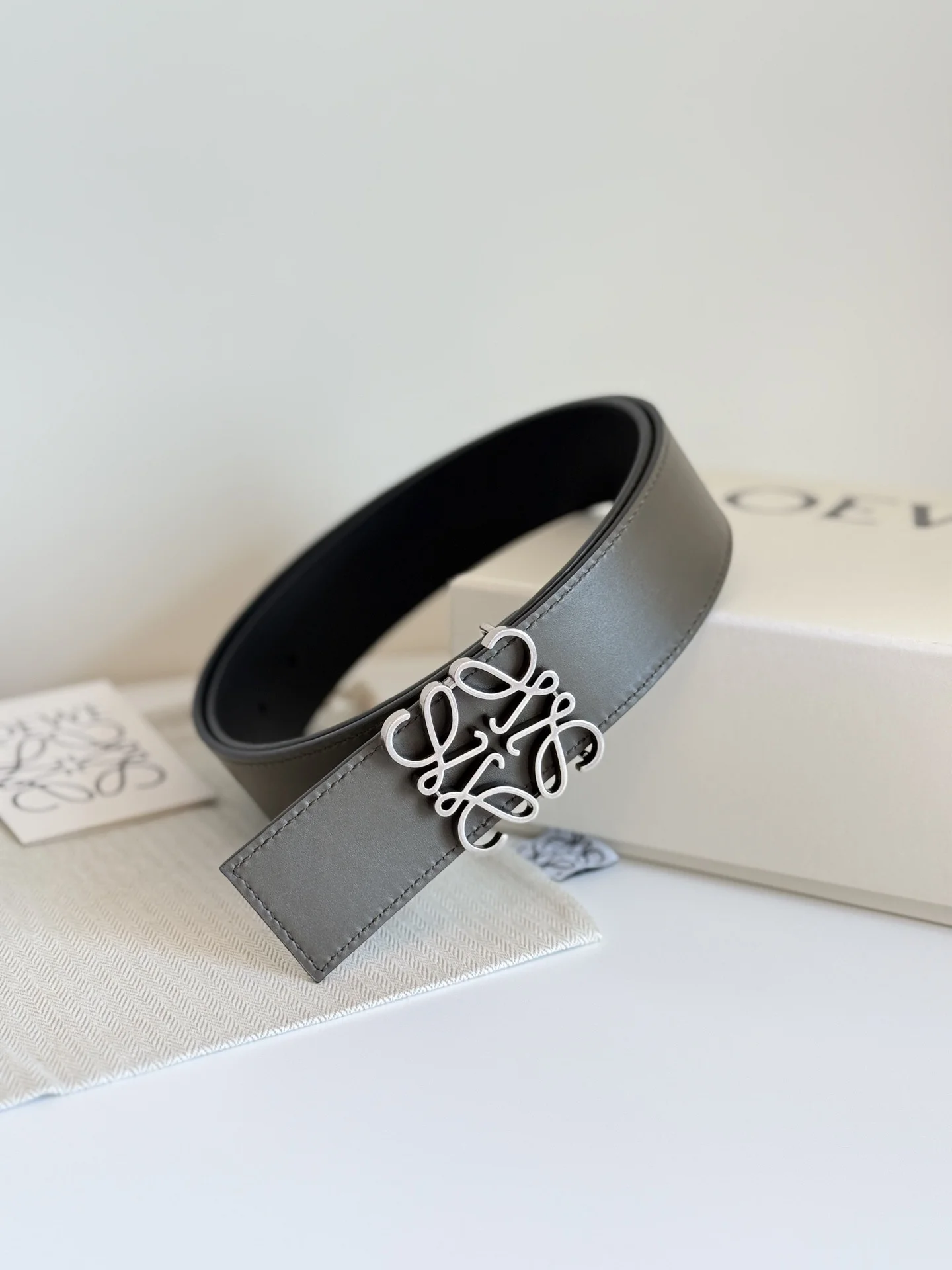 LOEWE Belts Black-Silver A6010050160 - Image 6