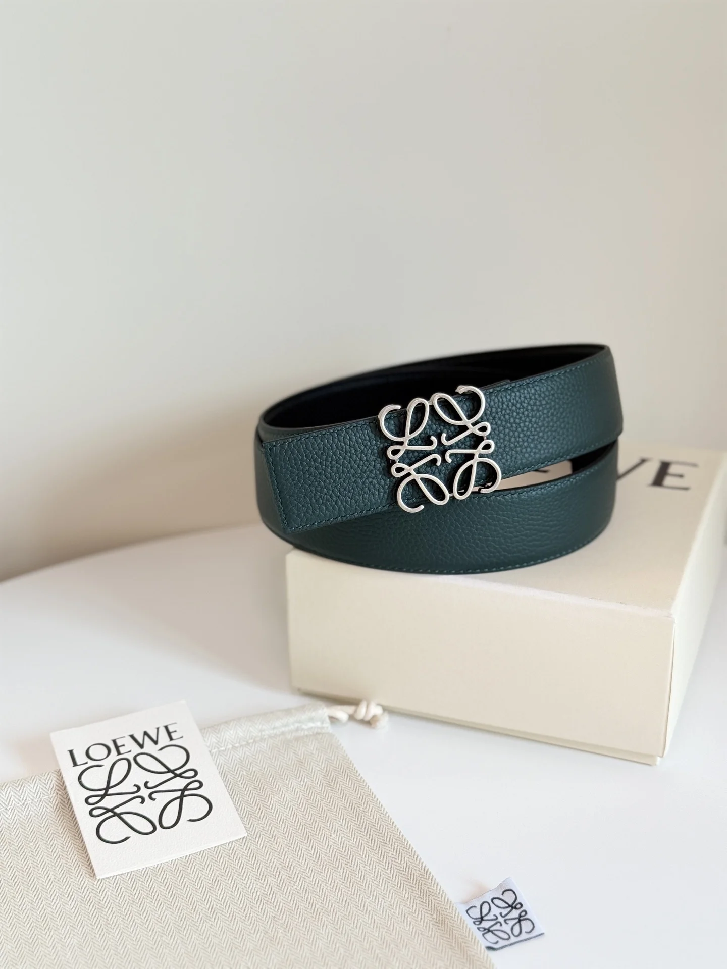 LOEWE Belts Green-Silver A6010050150