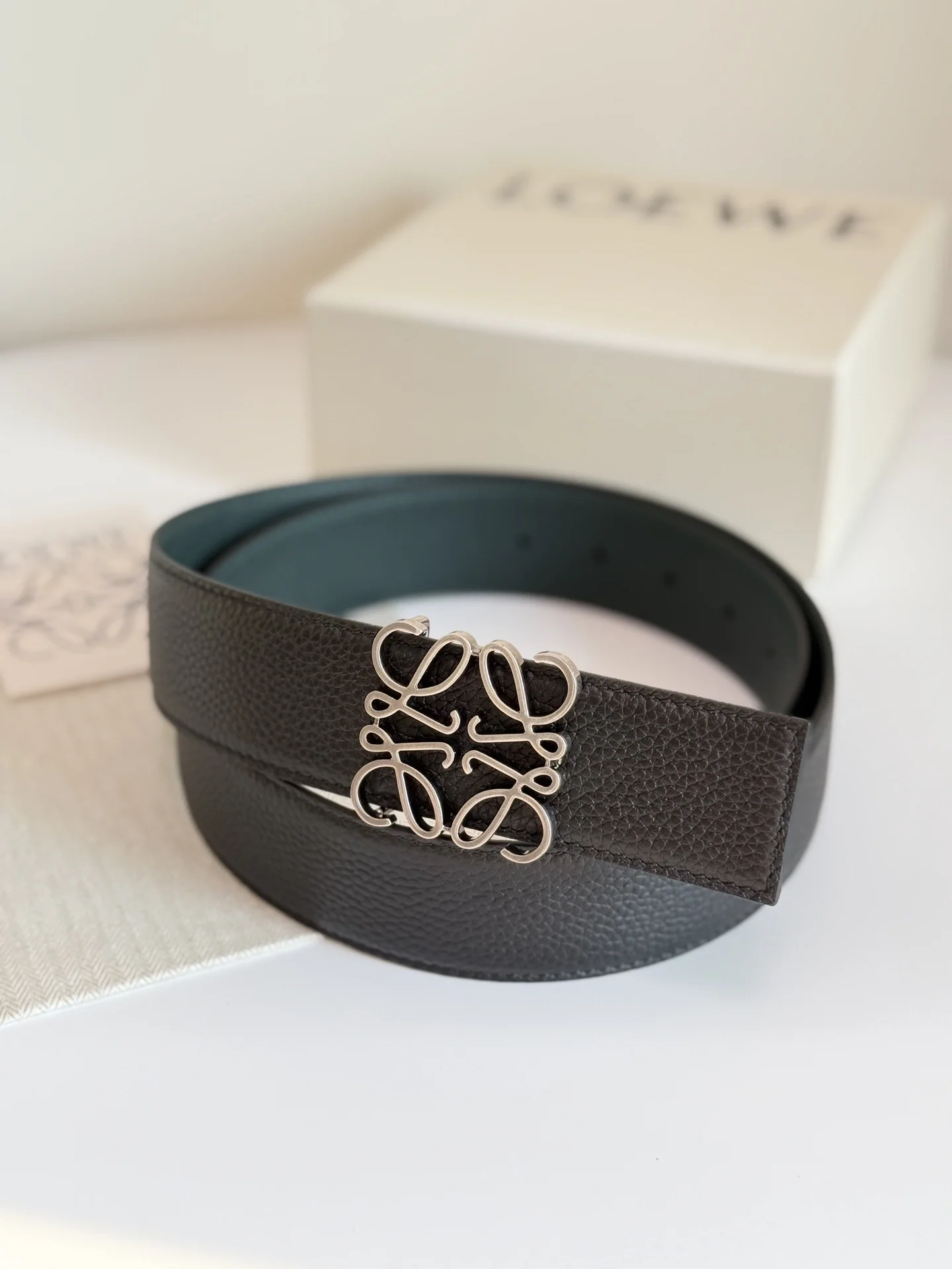 LOEWE Belts Green-Silver A6010050150 - Image 5