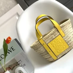 LOEWE Bucket Bags Natural-Yellow 33X17X13CM E0010063827