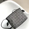 LOEWE Clutches Bags Black-White 23X18X9CM E5010062954