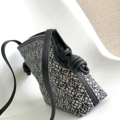 Alternative view of LOEWE Clutches Bags Black-White 23X18X9CM E5010062954