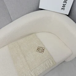 Alternative view of LOEWE Scarves Beige-Brown One Size A1510070510
