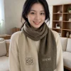 LOEWE Scarves Beige-Brown One Size A3010070530